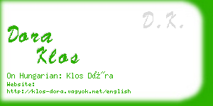 dora klos business card